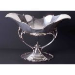 An Edward & Sons Glasgow silver centre piece of Art Nouveau style, height 20cm, width 29cm, marked