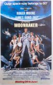 James Bond Poster, 'Moonraker' original 1979, unused, one sheet, mint condition.