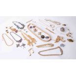 A large quantity of mixed costume jewellery.