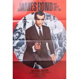 James Bond Poster, James Bond 007 Jagt Dr.No, German 1970's re-release A1.