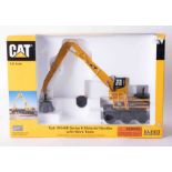 CAT 345B Series 2 Material Handler with Work Tools 1:50 scale, boxed.