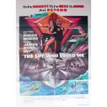 James Bond Poster, 'The Spy Who Loved Me' 1977 original, USA one sheet.