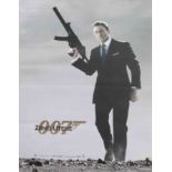 James Bond Poster, 'Quantum Of Solace' 2008 Quad, 'Spectre' original 2015 Odeon poster A3, 'For Your