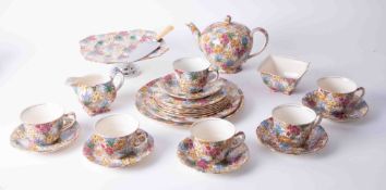 A collection of Royal Winton 'Chintz' tea wares.