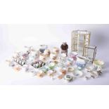 An assortment of various chinaware's and ornaments including miniatures, Crown Staffordshire