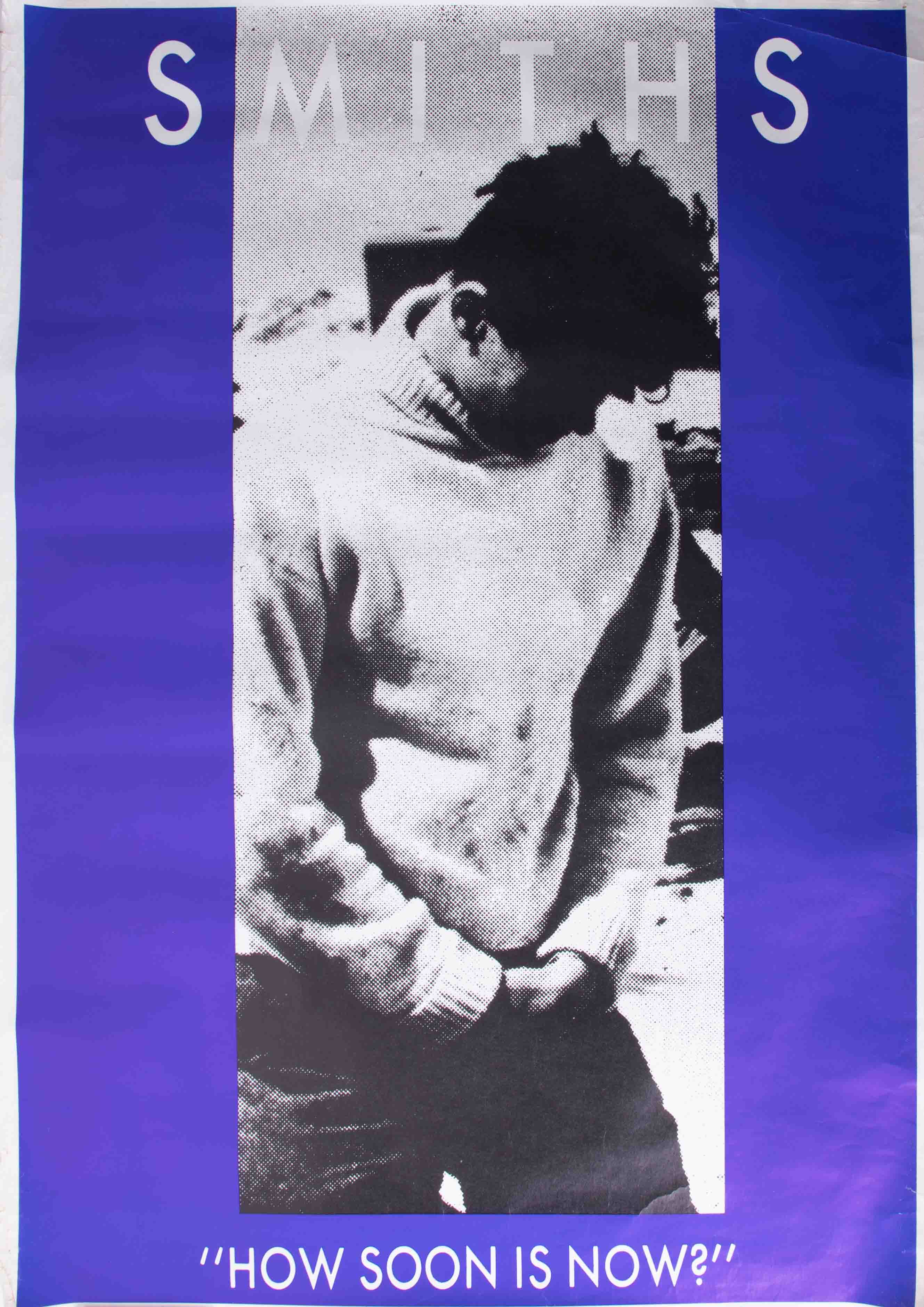 Poster - The Smiths 'How Soon Is Now' rare 1985 original promo poster 30cm x 60cm excellent