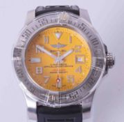 Breitling, a gents Avenger II Seawolf 1719717, A1733110/I519 wristwatch, yellow dial, self winding