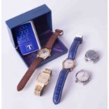 Mixed collection of watches to include a gents Tissot PR 516 Swiss wristwatch with box and