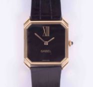 Chopard, a gents 18ct yellow gold 'Gabel' wristwatch with sapphire winder, 17 jewel