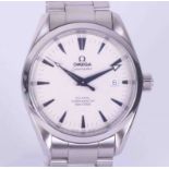 Omega, a gents stainless steel 'Seamaster' Co-Axial chronometer wristwatch, 150m/600ft, silver