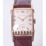 Longines, a gents mid size mechanical 'Wittnauer' wristwatch circa 1953, gold filled case and