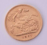 A Victoria half sovereign dated 1897.