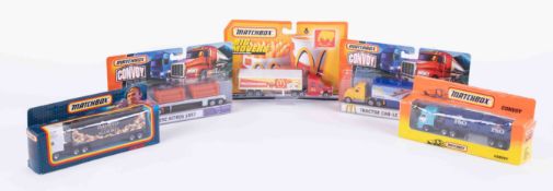 A collection of Matchbox Convoys models including Ford Aeromax etc, boxed (15).