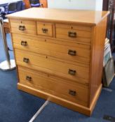 An early 20th Century ash wood chest of drawers.