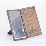 A WWI `Vigilant` periscope mirror, of folding form, copyright 1914 (with paper label for fixing onto