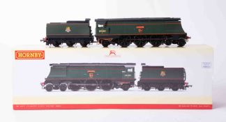 Hornby OO Gauge, R3115 BR West Country class 'Exeter' 34001, boxed.
