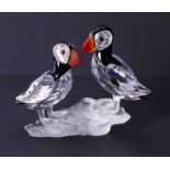 Swarovski Crystal Glass, 'Puffins', boxed.