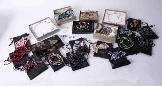 Various modern dress jewellery by Honora Collection, bead necklaces, bracelets, all mainly boxed