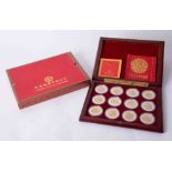 China Coins Ltd collection of twelve Animal Commemorative medals each coin 40mm diameter and 99.9%