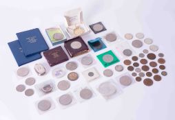 A mixed collection including Britain's First Decimal coin set, Festival Of Britain 1951 coins, H.M.