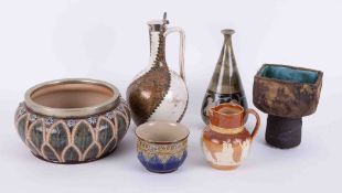 Mixed collection of china wares to include Royal Doulton Lambeth jubilee jug, Art Pottery, Royal