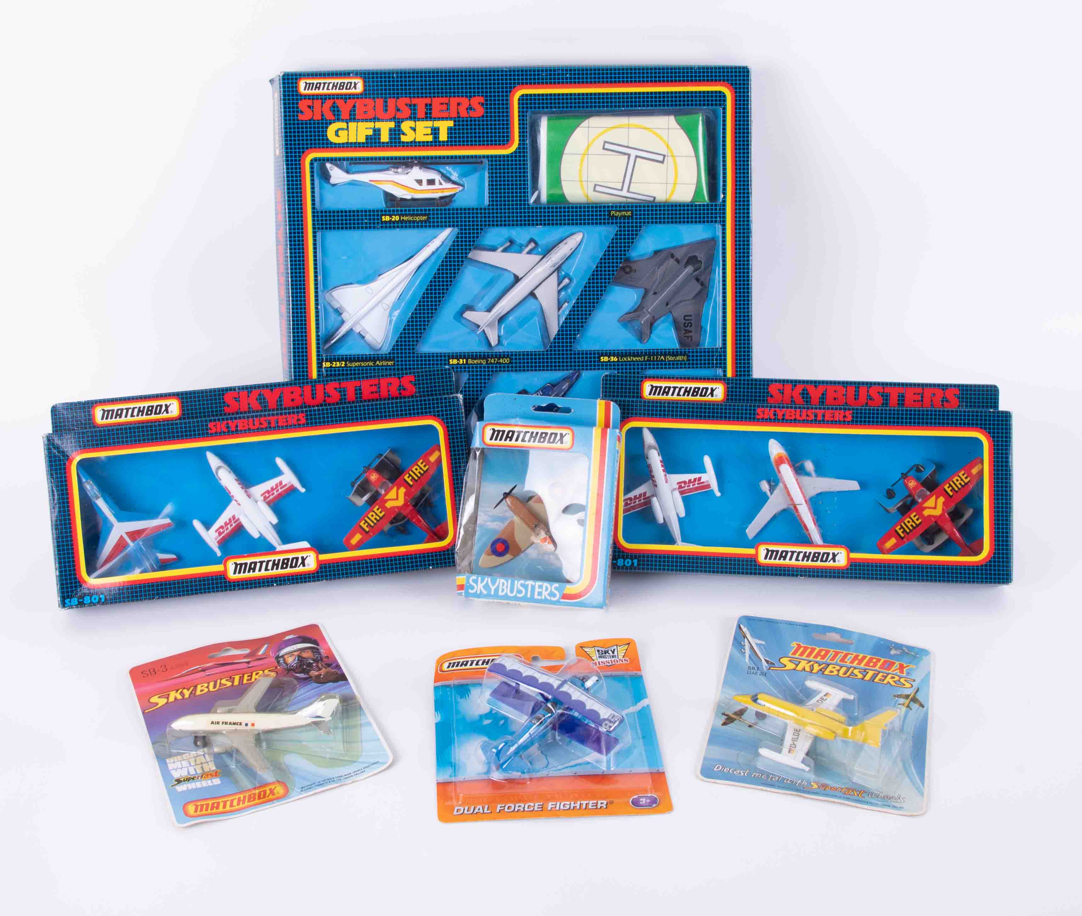 Matchbox Skybusters including Artic Air, Outback Copter, Islander Air also some Matchbox Skybuster