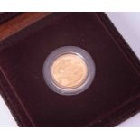 A Elizabeth II Royal Mint, full gold sovereign dated 1981, gold proof, cased.