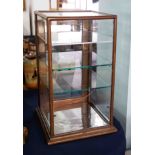A small Victorian mahogany display cabinet, height 61cm.