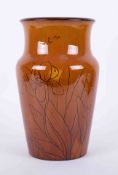 A Studio Art pottery vase, the base impress marked Stapleton, height 30cm.