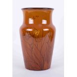 A Studio Art pottery vase, the base impress marked Stapleton, height 30cm.