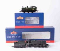 Bachmann branch line OO Gauge, standard class 4MT 75027 BR2 tender lined green late crest Wethered