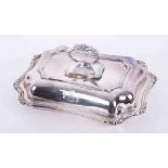 A George V silver entrée dish and cover, Sheffield, maker H.A, approx. 42oz.
