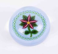 William Manson Snr paperweight of flower design, signed and dated 2001 to the base.