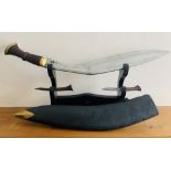 A superbly made (WW2-1950’s) double handed (possibly regimental) kukri made for Dashain, it has a