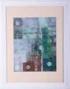 Glyn Williams, 'Approaching Winter' monotype with collage, August 2006, 30cm x 24cm, framed and