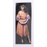 Robert Lenkiewicz (1941-2002) 'Karen Standing' limited edition print 450/500, with embossed