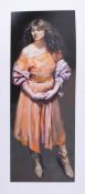 Robert Lenkiewicz (1941-2002) 'Karen Standing' limited edition print 450/500, with embossed