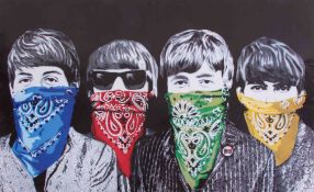 Mr. Brainwash (French b.1966) 'The Beatles' poster, 50cm x 80cm, unframed.