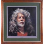 Robert Lenkiewicz (1941-2002) 'Self Portrait' signed limited edition print 12/450, 38cm x 38cm,