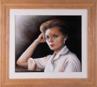 Arthur Rodmell, oil on board 'Portrait of Lady', 45cm x 52cm, signed, framed.