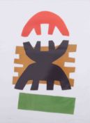 Giuseppe Capogrossi (Italian 1900-1972) original lithograph, printed in four colours, hand signed,
