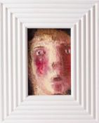 Lisa Stokes, oil on board 'Blush' signed to reverse, dated 2002, 17cm x 11cm, framed, with 2006
