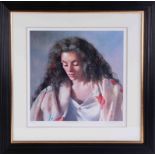 Robert Lenkiewicz (1941-2002) 'Study of Anna' signed limited edition print 509/750, with certificate