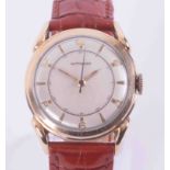 Wittnauer, a gents manual wind wristwatch on tan leather strap.
