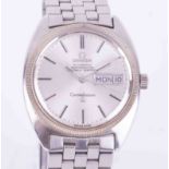 Omega, a gents 1960s/70s stainless steel Constellation automatic chronometer day date wristwatch,