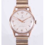 Tudor, a vintage gents gilt Tudor Royal manual wind wristwatch (it is currently ticking) with a