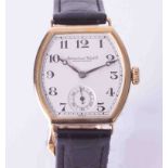 I.W.C, a fine gents 'Schaffhausen' wristwatch with mechanical hand wind movement, full Arabic