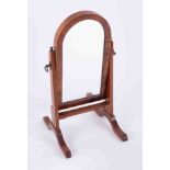 A miniature / table cheval mirror, height 38cm.