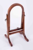 A miniature / table cheval mirror, height 38cm.