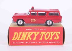 Dinky Toys, Canadian Fire Chiefs Car, 257, boxed.